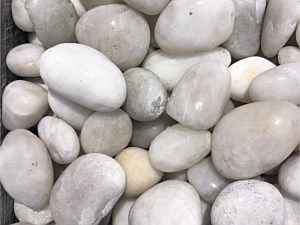 White Polished Beach Pebbles